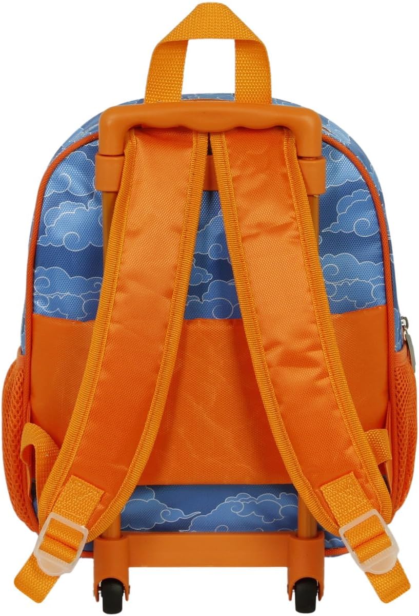 Naruto Ramen-Kleiner 3D Rucksack mit Rädern, Blau