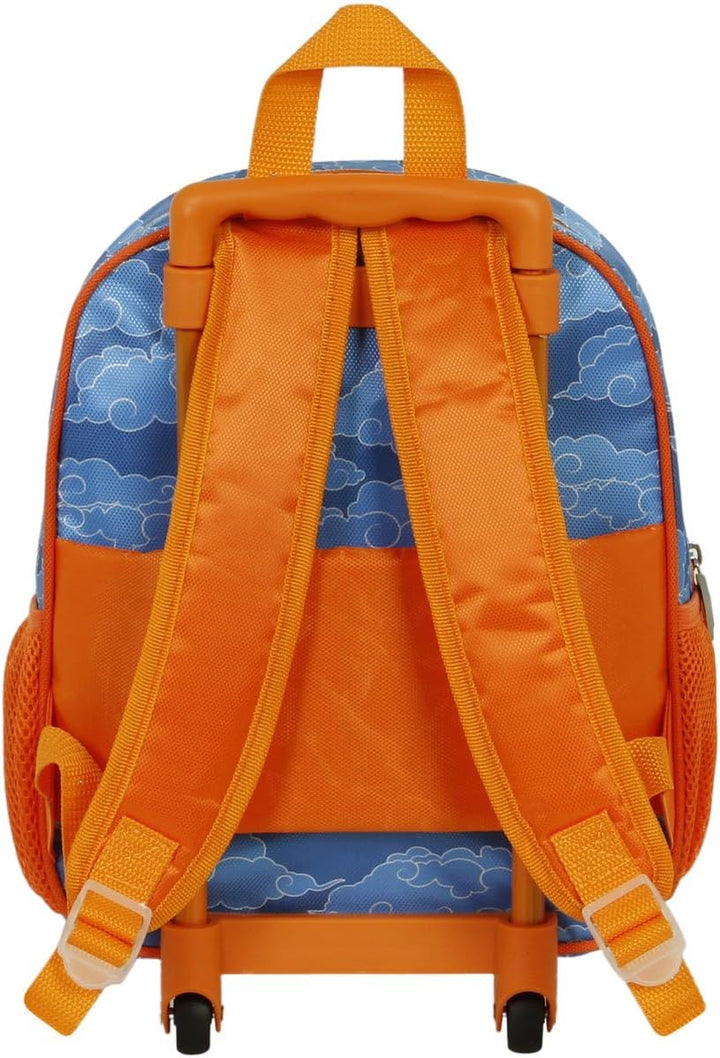Naruto Ramen-Kleiner 3D Rucksack mit Rädern, Blau