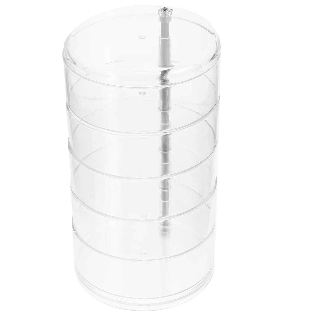Cabilock Mehrschichtiger Drehbarer Multi Organizer Box 21X11.5X11.5Cm Transparent Schmuckkästchen Fü