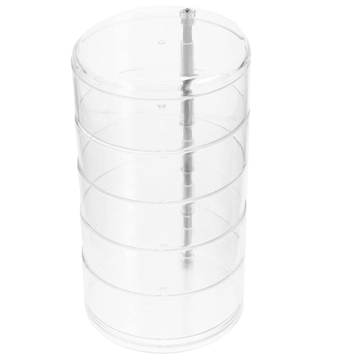 Cabilock Mehrschichtiger Drehbarer Multi Organizer Box 21X11.5X11.5Cm Transparent Schmuckkästchen Fü