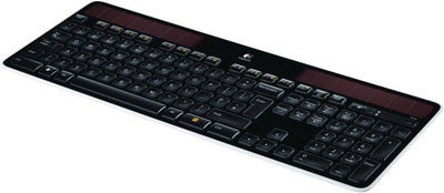 Logitech K750 Kabellose Solar Tastatur für Windows, 2,4 GHz kabellos mit USB-Unifying-Empfänger, Ult