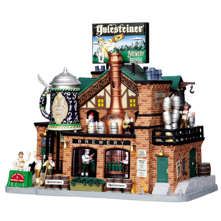 Lemax 05073-UK Caddington Village Sights &amp; Sounds: Yulesteiner Brewery