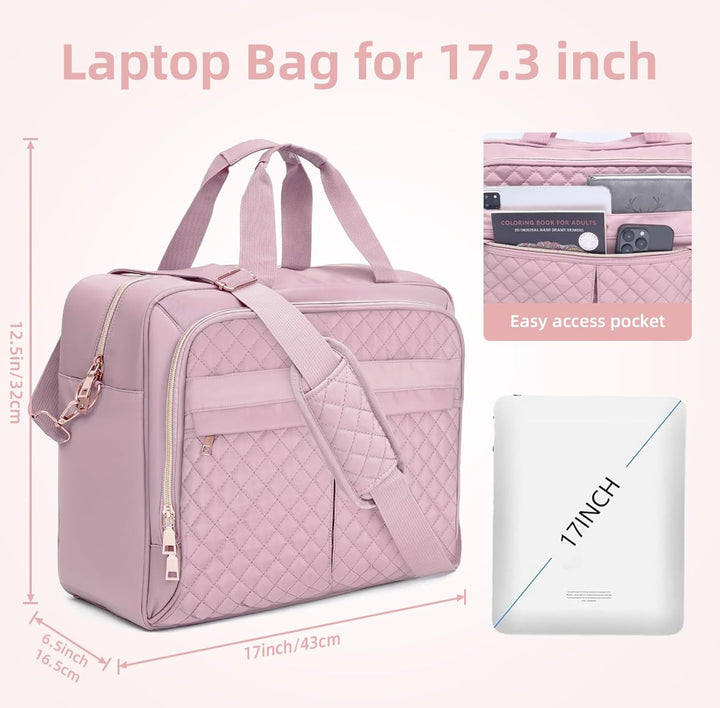 17,3 Zoll Laptoptasche Damen, Laptop Aktentasche Arbeitstasche Wasserdichte | Grosse Lehrertasche mi