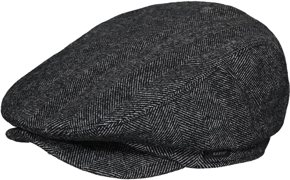 Barts Herren Baskenmütze Oslo Cap L 0019-DARK GRAY, L 0019-DARK GRAY