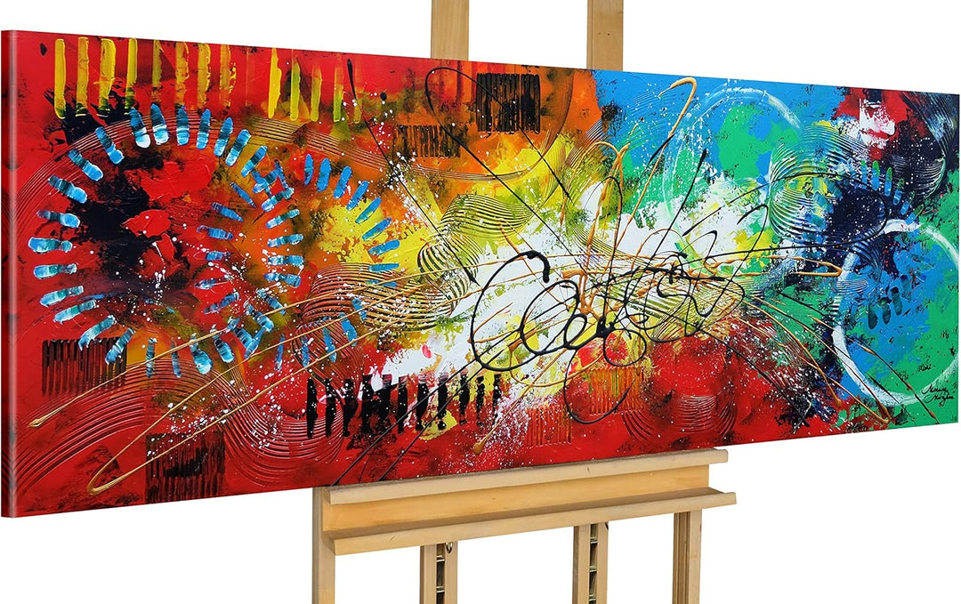 Monica Mirafiori I 100% HANDGEMALT I Gemälde Hoffnung 120x40cm | Gemälde Handgemalt | Acrylgemälde |