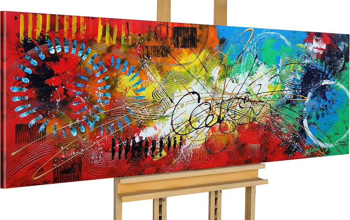 Monica Mirafiori I 100% HANDGEMALT I Gemälde Hoffnung 120x40cm | Gemälde Handgemalt | Acrylgemälde |