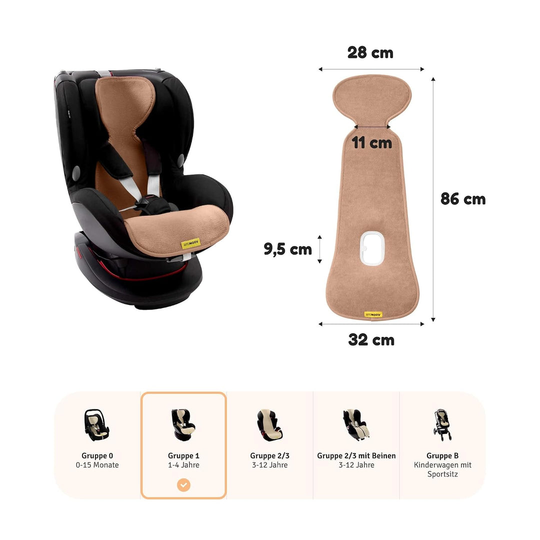 Aeromoov - Baby Sitzauflage Air Layer - Einlage Für Autositz oder Kinderwagen - Gruppe 1 - Antischwi