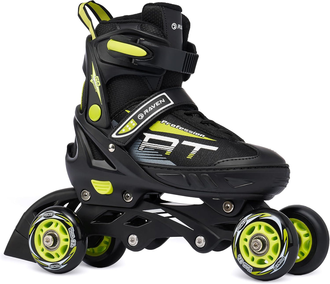 RAVEN Profession 3in1 Inlineskates Triskates Rollschuhe Inliner für Kinder und Erwachsene verstellba