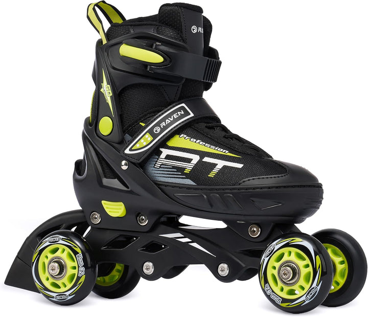 RAVEN Profession 3in1 Inlineskates Triskates Rollschuhe Inliner für Kinder und Erwachsene verstellba