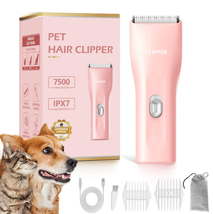 Professionelle Hundeschermaschine für dickes Fell, Schnurlos Katzen-Hund-Pflegeset, Wiederaufladbare