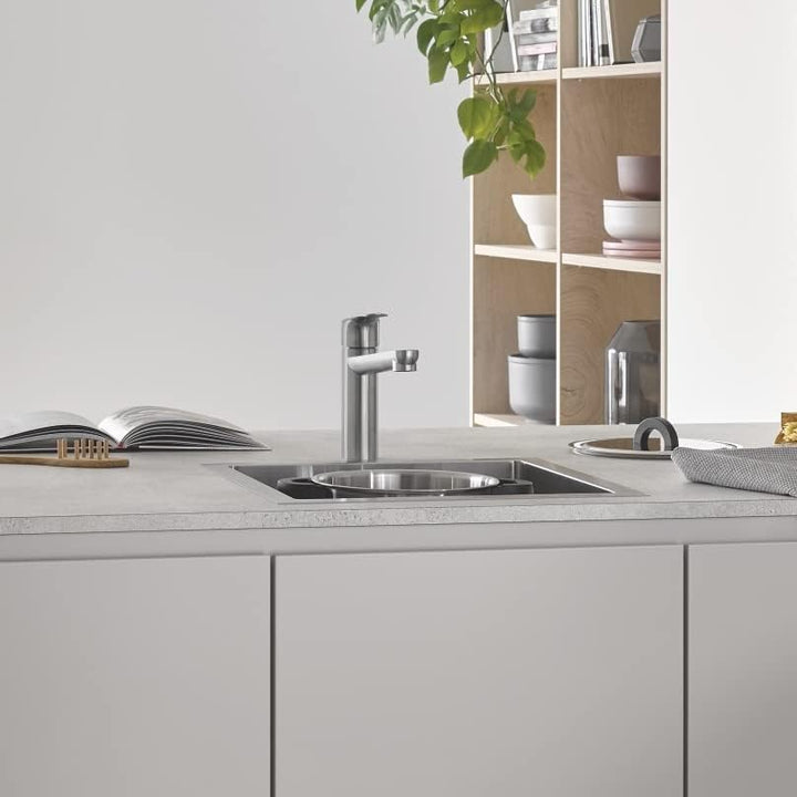 GROHE K700 | 1 Becken | Küchenspüle - Aufsatz- oder Unterputzmontage | inklusive: Ablaufgarnitur, Si