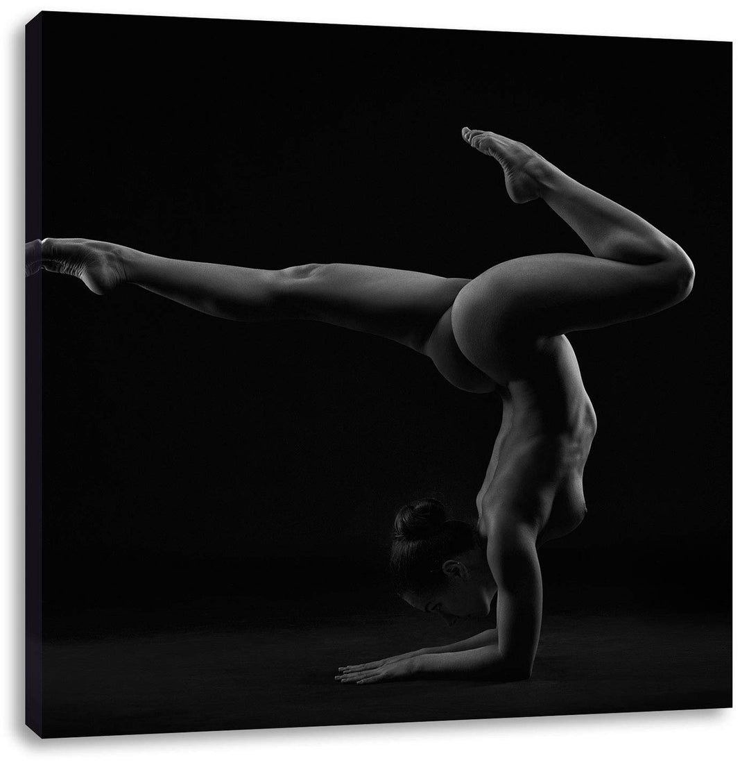 Pixxprint sexy Körper Einer Frau als Leinwandbild/Grösse: 70x70 cm/Wandbild/Kunstdruck/fertig bespan