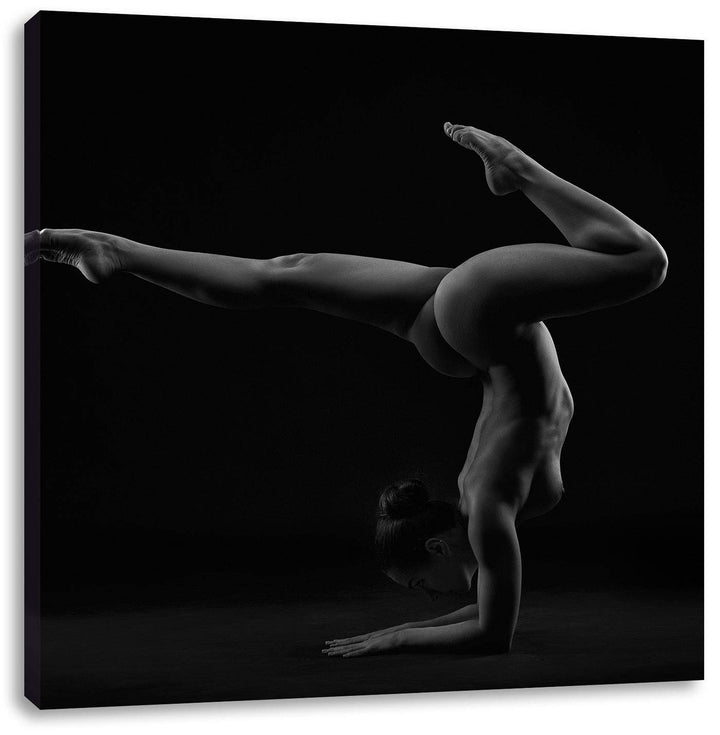 Pixxprint sexy Körper Einer Frau als Leinwandbild/Grösse: 70x70 cm/Wandbild/Kunstdruck/fertig bespan