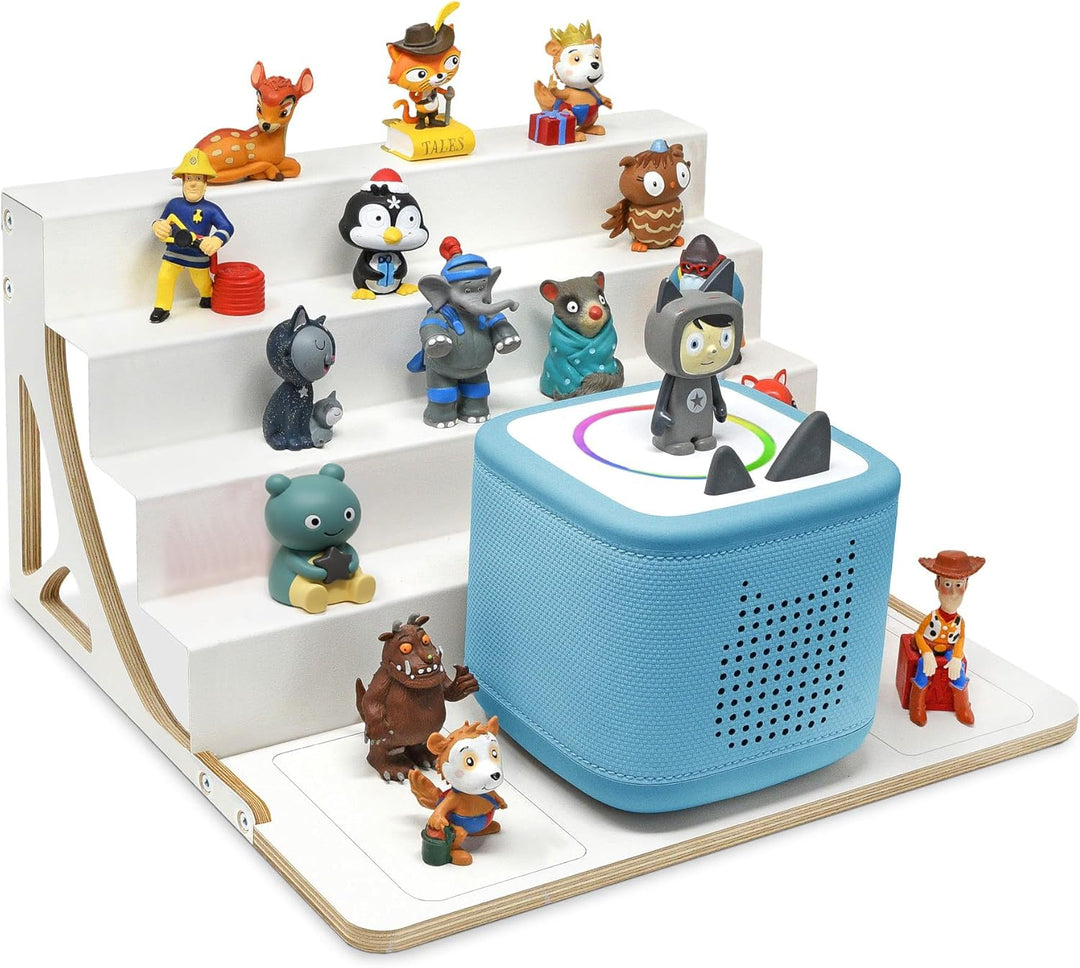 stadtecken® Magnetisches Regal für Musikbox-Figuren – Passend für Kallax und mehr | Optional mit Pla