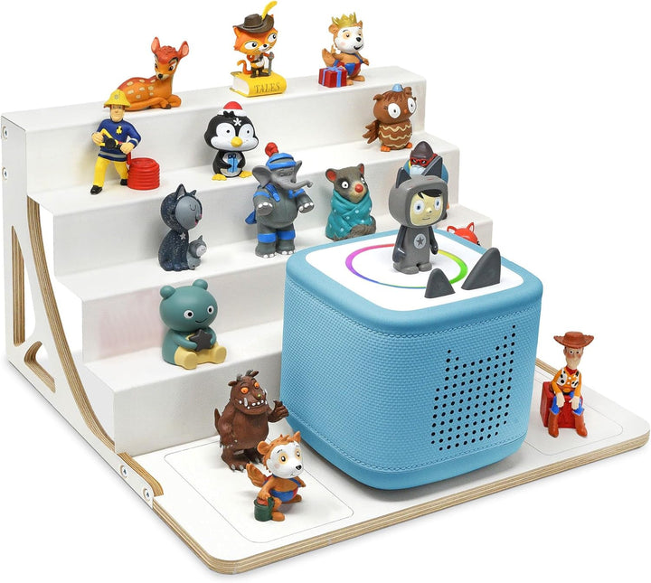 stadtecken® Magnetisches Regal für Musikbox-Figuren – Passend für Kallax und mehr | Optional mit Pla