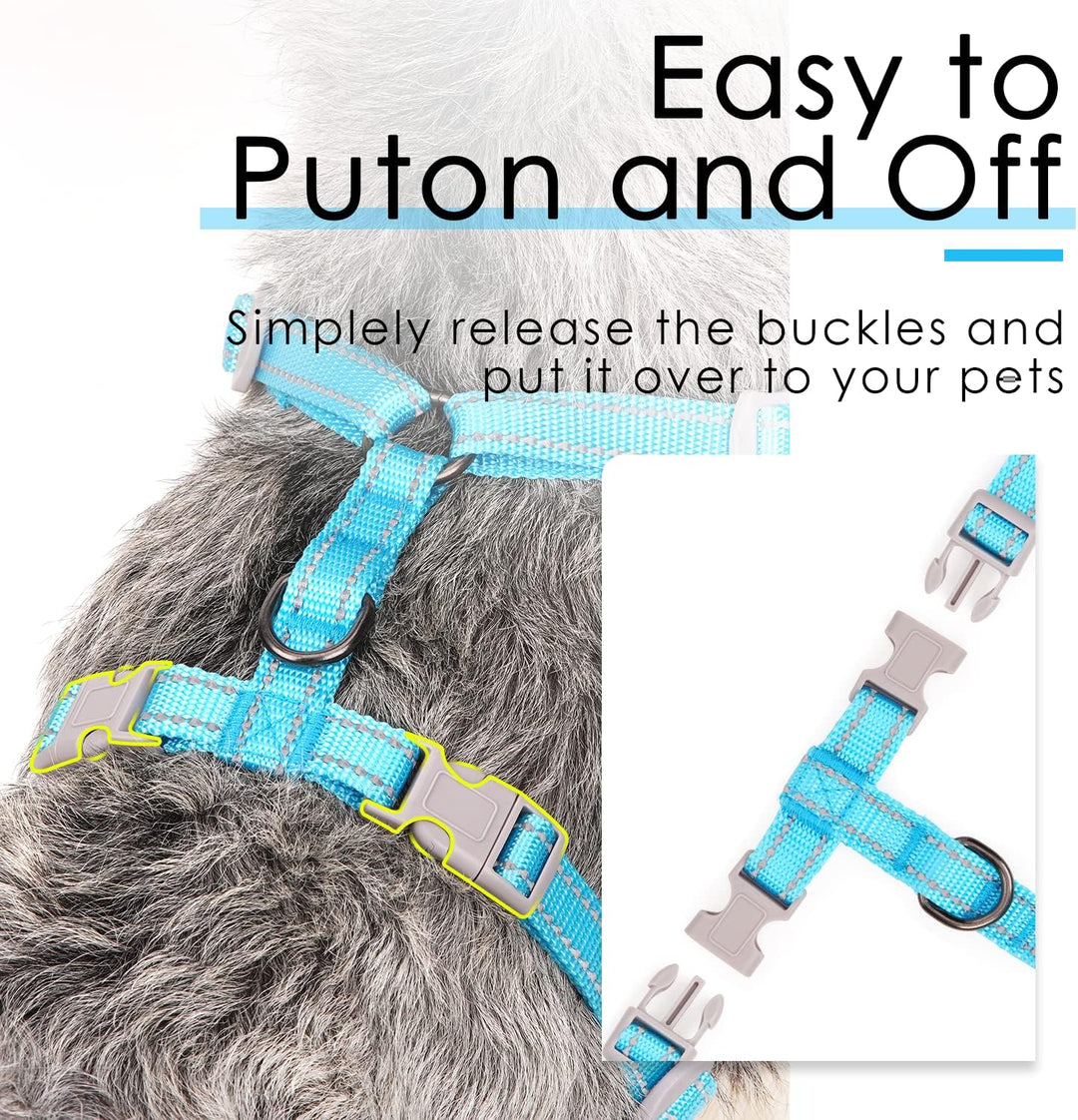 ThinkPet No-Pull Hundegeschirr Leine Set, Atmungsaktiv Brustgeschirr für Kleine Mittlere Grosse Hund