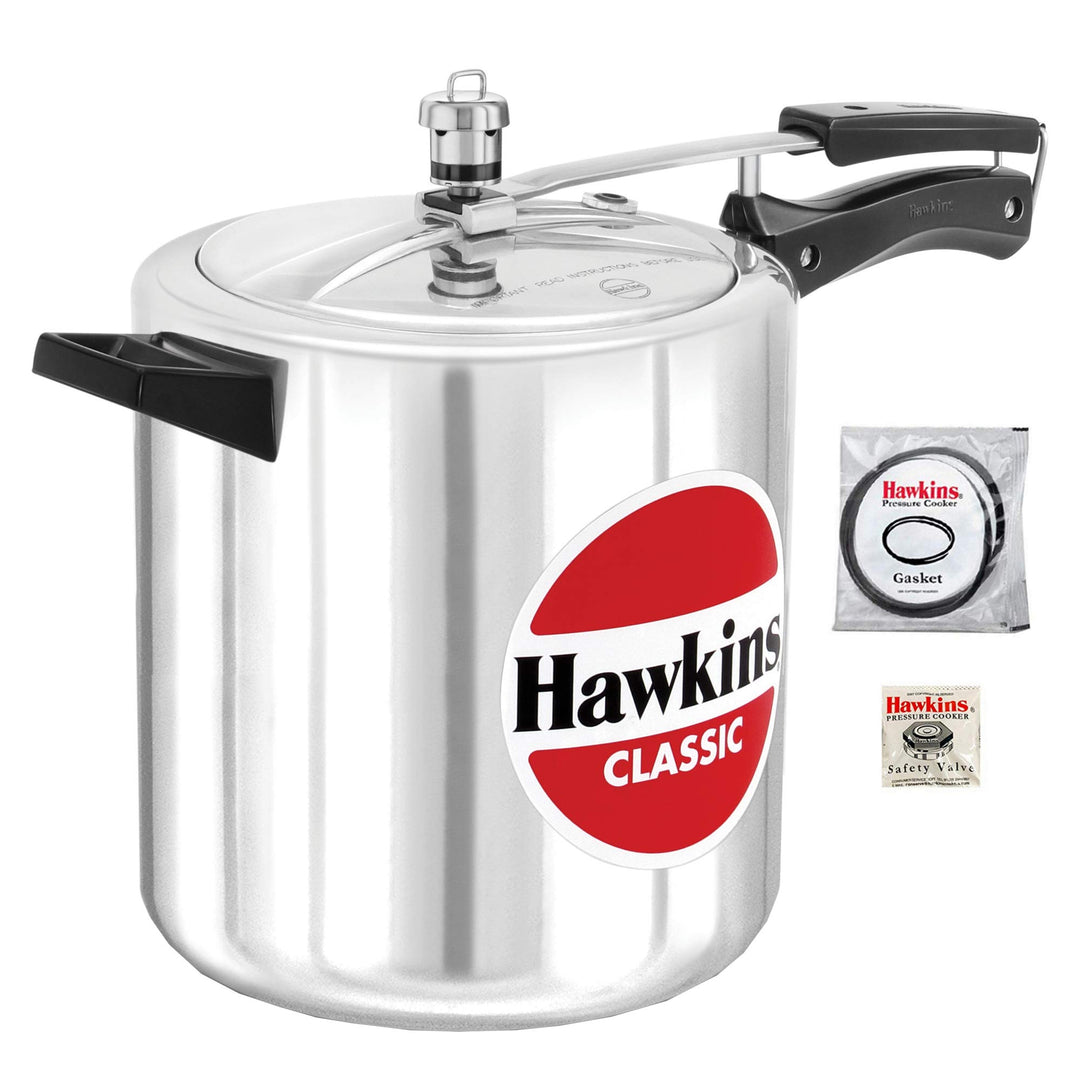 Hawkins Classic Schnellkochtopf, 8 l, aus Aluminium, inkl. LSL Kochbuch