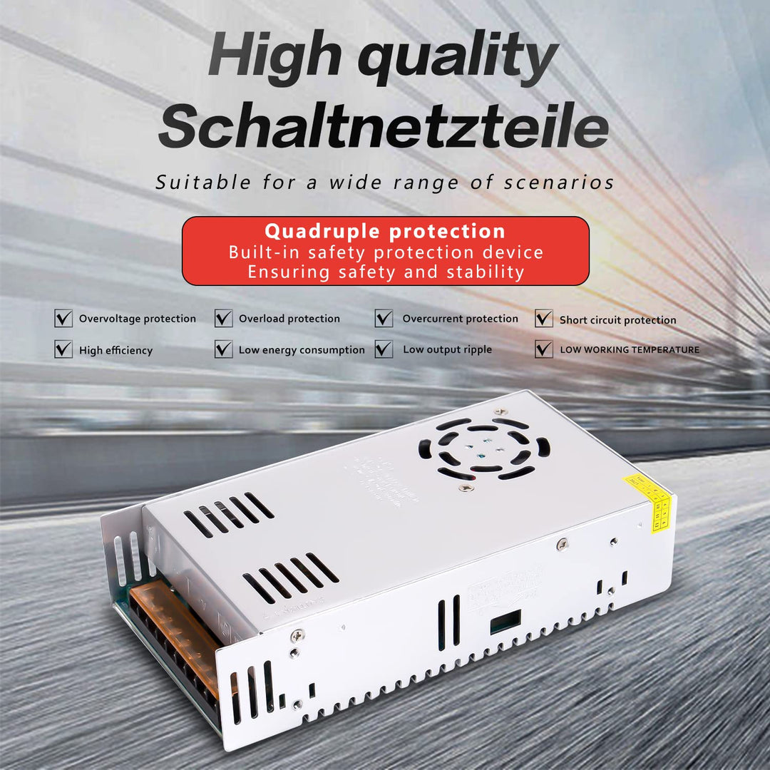 ANGEEK 24V 25A 600W DC Schaltnetzteil AC 110V/220V auf DC-24V Netzteil, Transformator mit konstanter