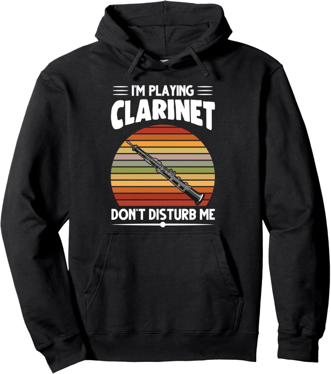 Ich spiele Klarinette Störe mich nicht Musiker Pullover Hoodie