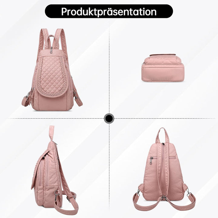 DIRRONA Rucksack Damen Beiläufig Kleine Brusttasche für Damen Multifunktionale Reise Wasserdicht Sch