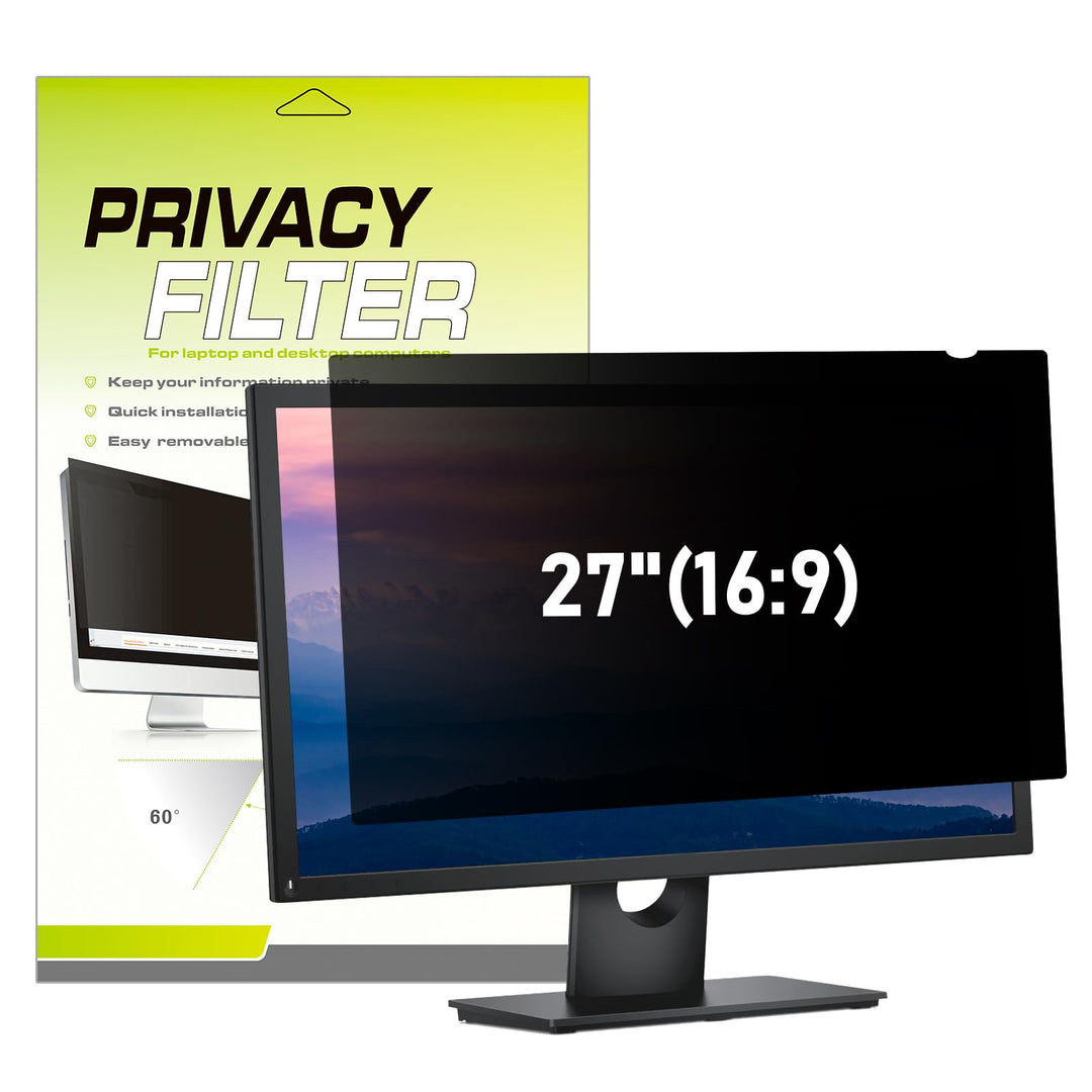 LAMA Blickschutzfilter Blickschutzfolie für 27 Zoll Monitor, Computer Monitor Universal Datenschutz