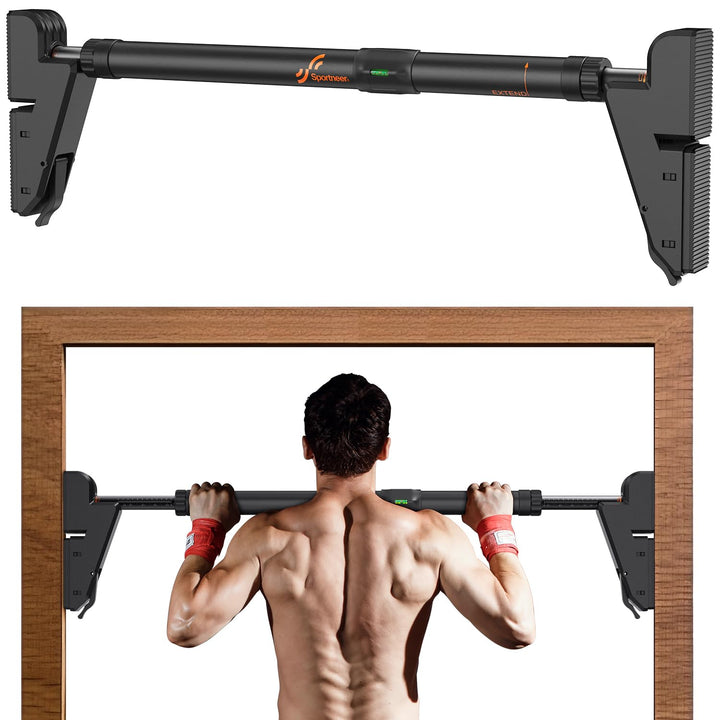 Sportneer Klimmzugstange Türrahmen, Gear-Lock Funktion Pull Up Bar Reckstange Türrahmen Ohne Schraub