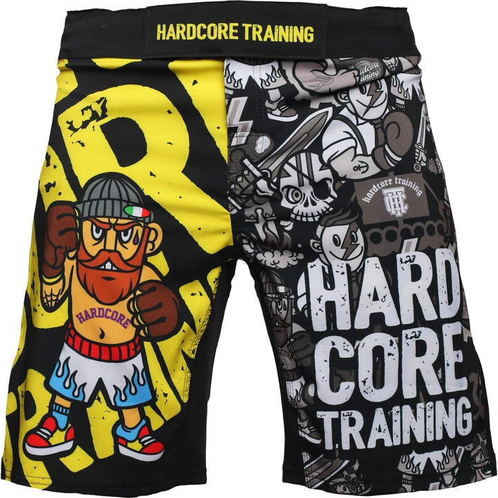 Hardcore Training Fight Shorts Kurze Hose Herren MMA BJJ Grappling Fitness Boxen Muay Thai No Gi XL