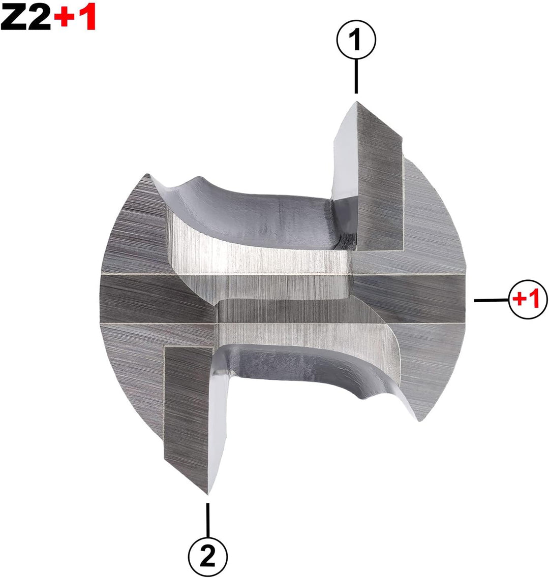 ENT 10508 Nutfräser VHW, Schaft (S) 12 mm, Durchmesser (D) 5 mm, NL 20 mm, SL 40 mm, GL 66 mm, mit V