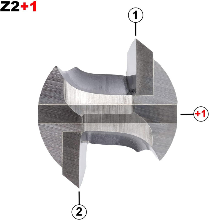 ENT 10508 Nutfräser VHW, Schaft (S) 12 mm, Durchmesser (D) 5 mm, NL 20 mm, SL 40 mm, GL 66 mm, mit V