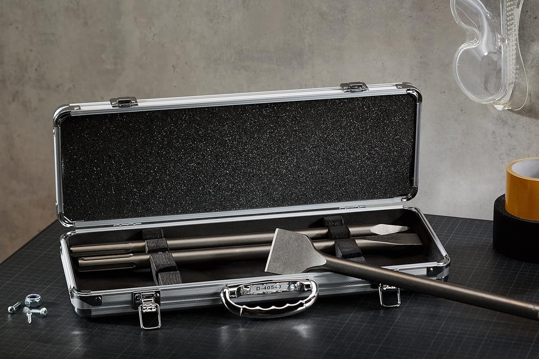 Makita D-40543 SDS MAX Spitz/Flachmeissel Set 3 tlg., Schwarz