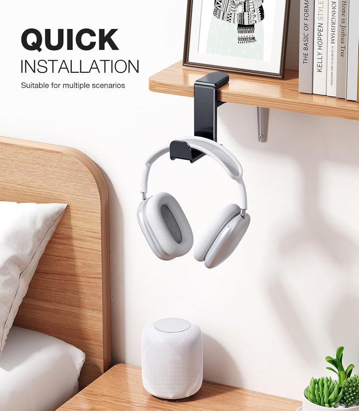 Coolpow Headset Halterung für Gaming Tisch【360° Drehbar】 Kopfhörer Ständer Tisch Kopfhörerhalter Ein