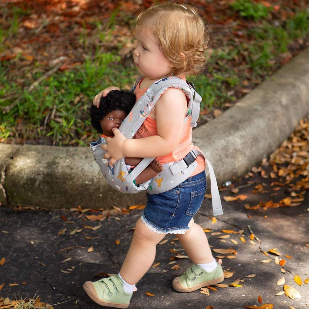 Bebamour Puppentrage für Mädchen, 3 in 1 weiches Tragetuch für Kinder, 100% Baumwolle Puppenzubehör(