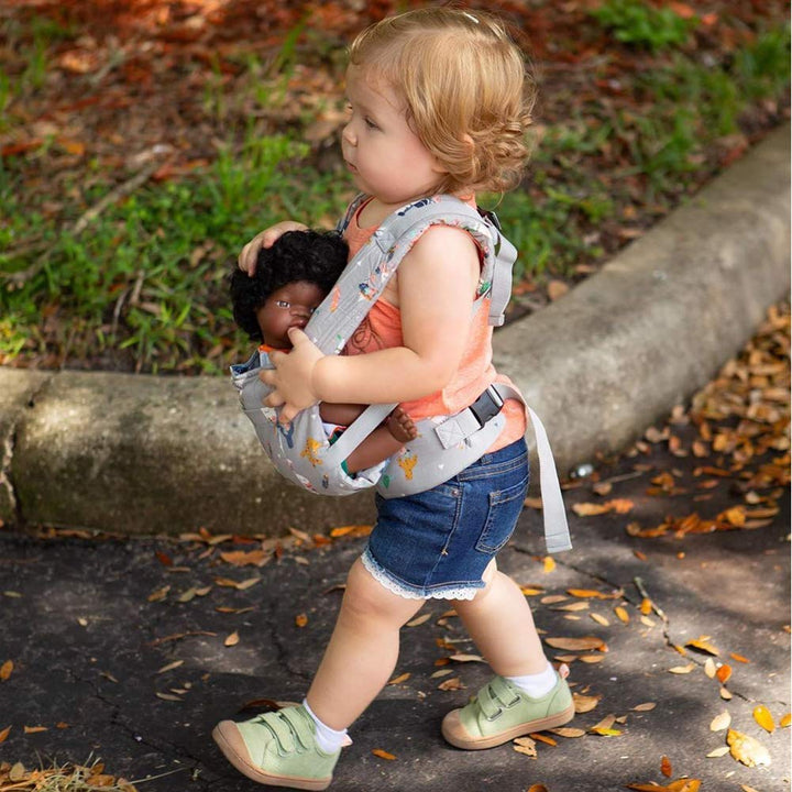 Bebamour Puppentrage für Mädchen, 3 in 1 weiches Tragetuch für Kinder, 100% Baumwolle Puppenzubehör(