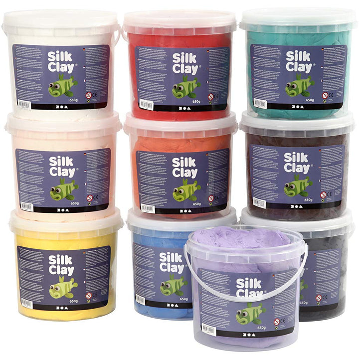 Silk Clay®, sortierte Farben, 10x650g