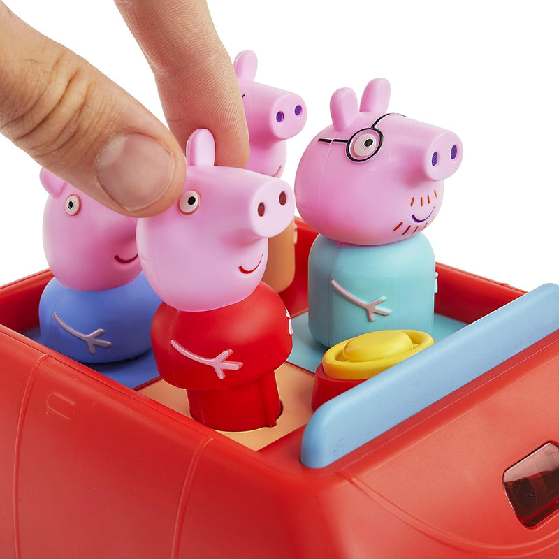 WOW! STUFF Peppa Pig Peppa Pig Peppas Schlaues Auto Interaktives Wutz Spielzeug für Vorschulkinder m