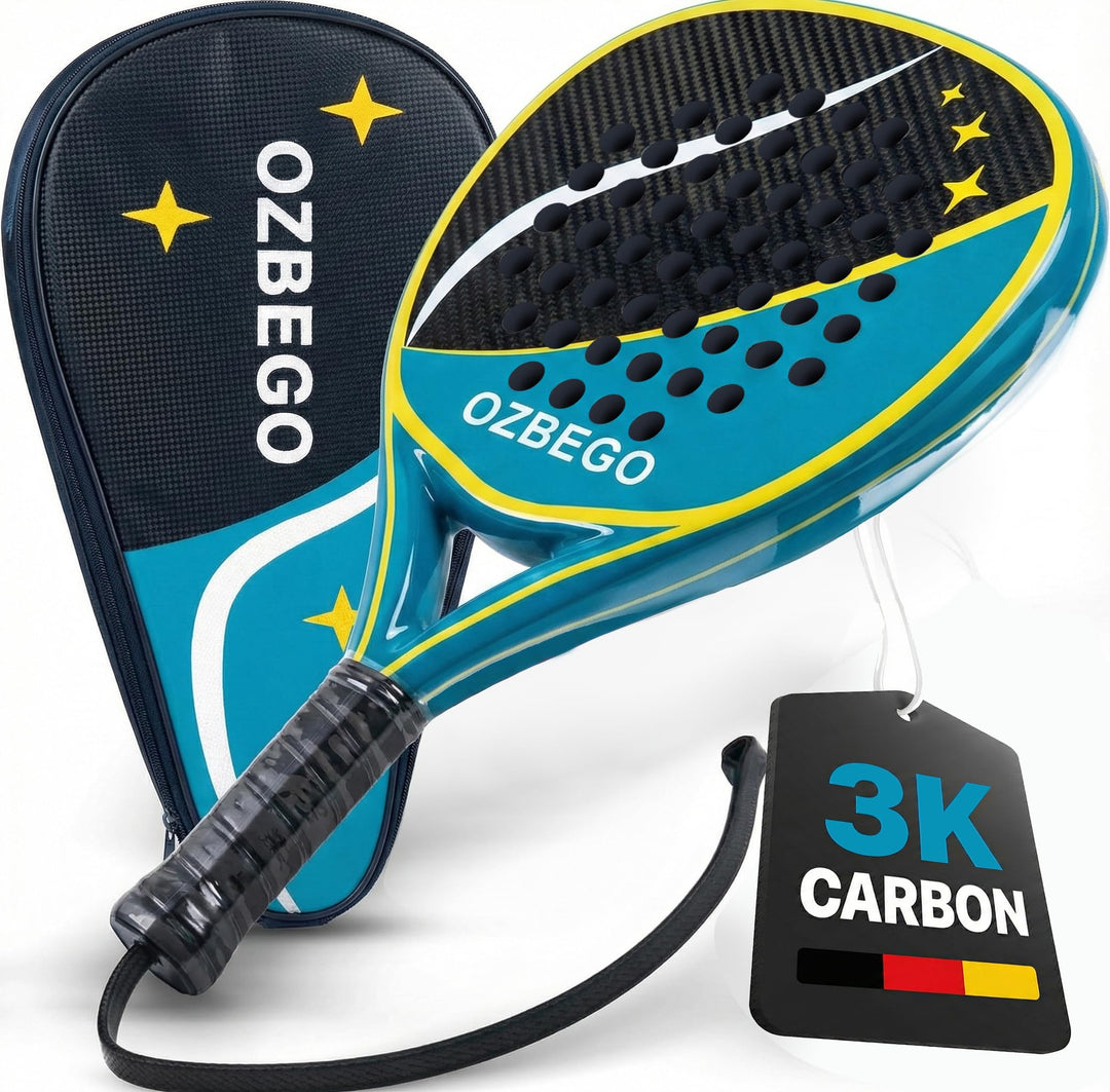 Padel Schläger Set – inkl. Tragetasche & Zubehör – 100% Vollcarbon (inkl. 3K Carbon Modelle) – Eva K