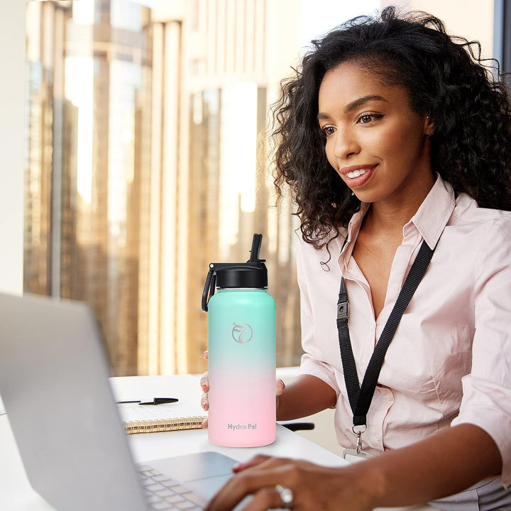 HydroPal Edelstahl Trinkflasche - 750ml, 1L, 1,2L, BPA-Frei, Kohlensäure geeignet, Isolierte Thermos