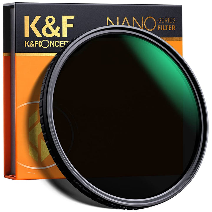K&F Concept Nano-X ND Filter 52mm Variabler Graufilter ND2-32 (1-5 Stop) Neutral Graufilter