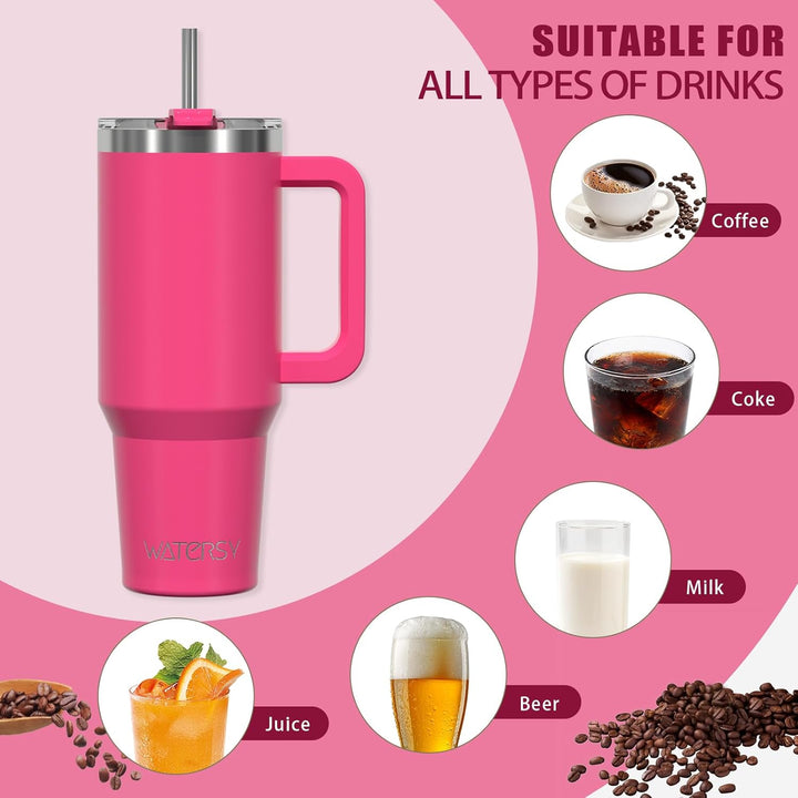 WATERSY 40oz Kaffeebecher to Go Thermobecher Doppelwandiger Edelstahl Vakuum Auslaufsicher Trinkbech