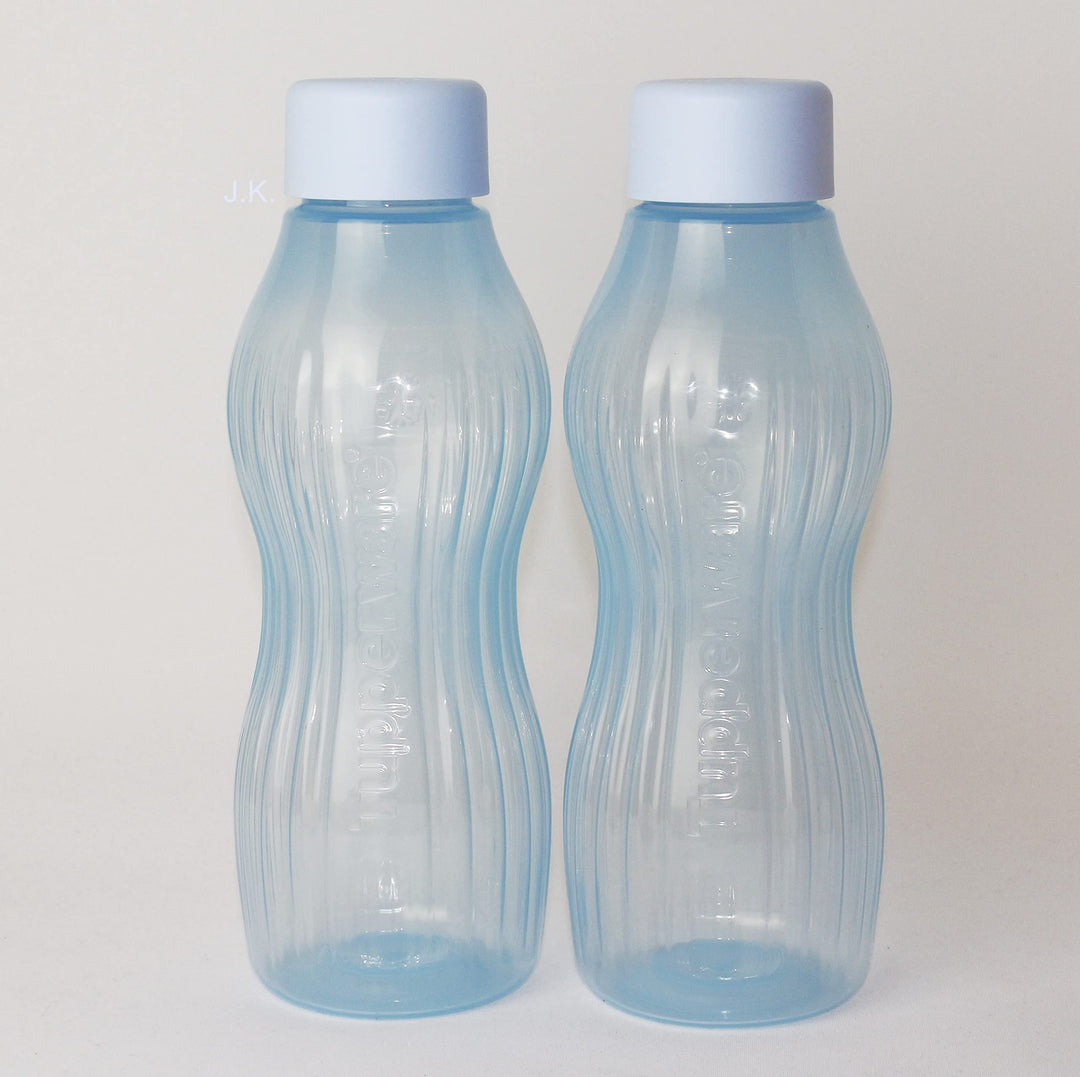 TUPPERWARE EcoEasy Trinkflasche 2x 880ml Xtrem Aqua Eisgekühlte Getränke + Hängelöffel