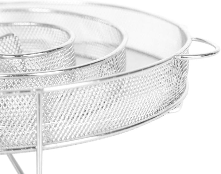 Wiltec BBQ Räucherschnecke aus Edelstahl 16x4,5cm, Brennzeit bis zu 8 h, Kaltraucherzeuger Kaltrauch