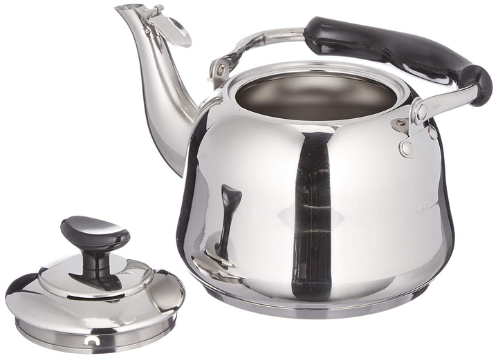 cilio Wasserkessel CLASSICO für 1 Liter Wasser | Höhe: 24,5 cm | Ø: 17 cm | poliertes Edelstahl | Ka
