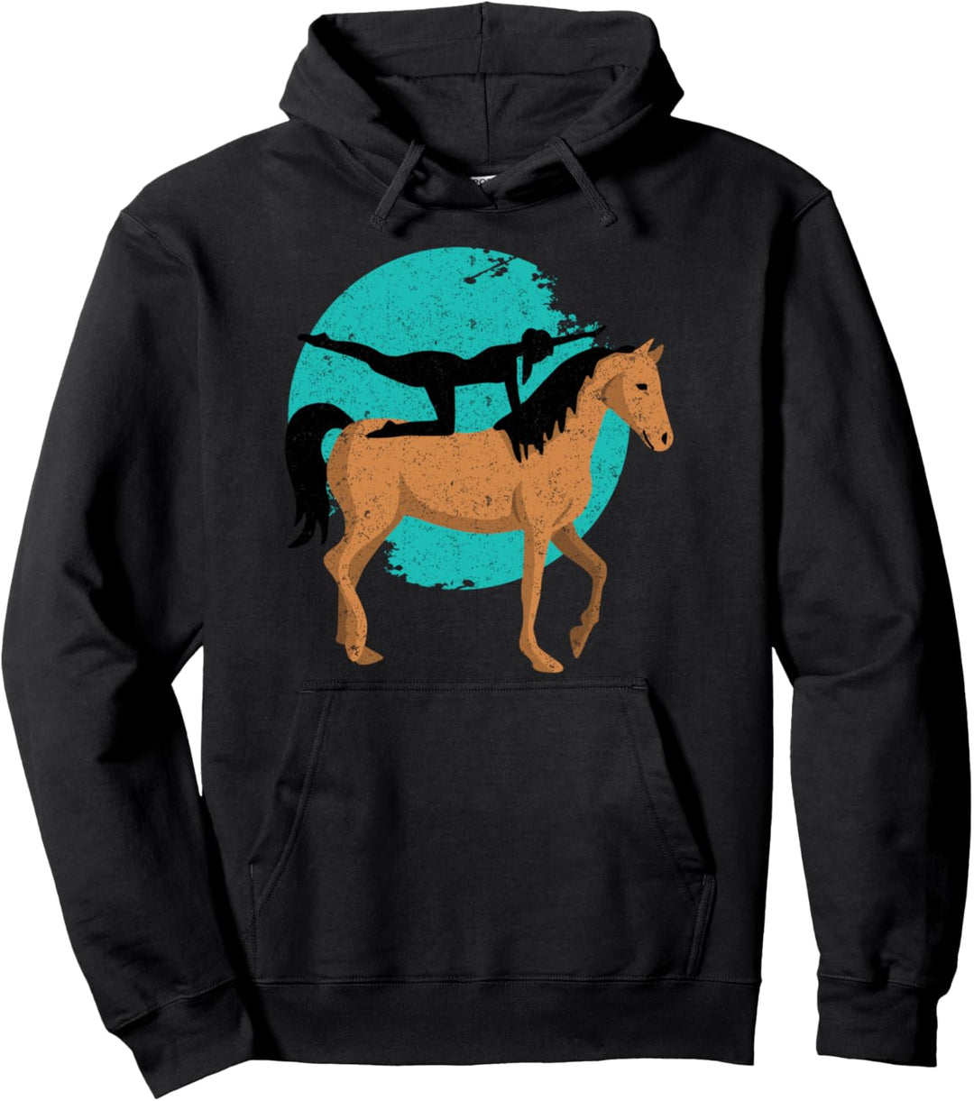 Voltigieren Volti Reiterin Pferd Pferdesport Reiten Geschenk Pullover Hoodie