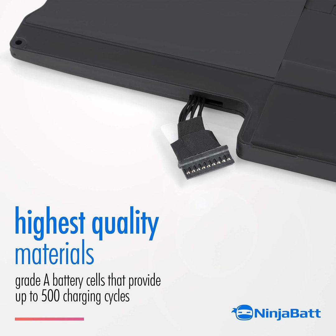 NinjaBatt Akku A1466 A1496 für Apple MacBook Air 13 Inch [2010 2011 2012 2013 2014 2015 2016 2017 Ye