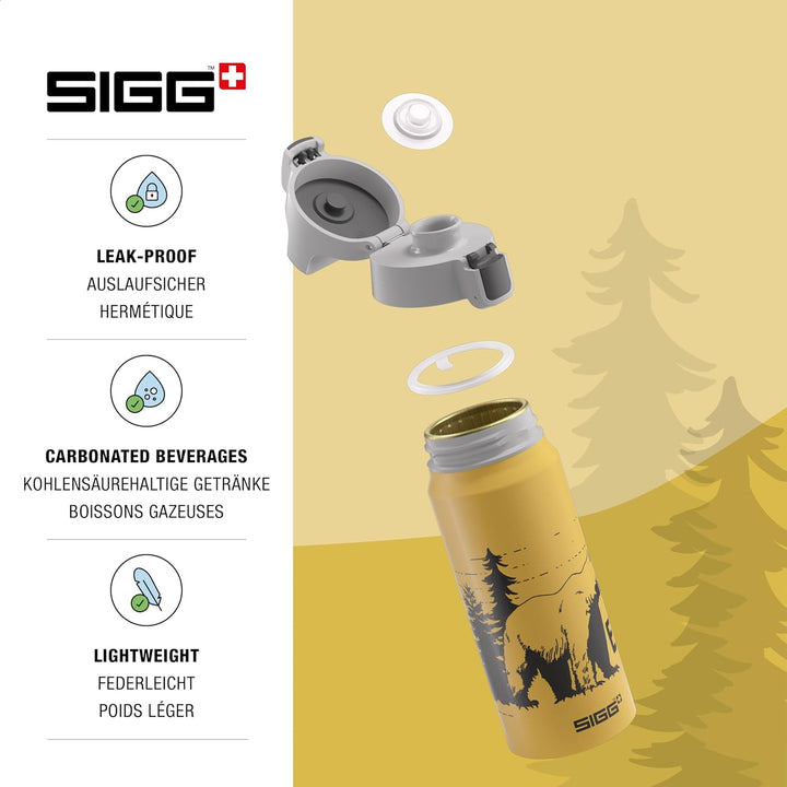 SIGG - Alu Trinkflasche Kinder - WMB ONE - Klimaneutral Zertifiziert - Für Kohlensäurehaltige Geträn