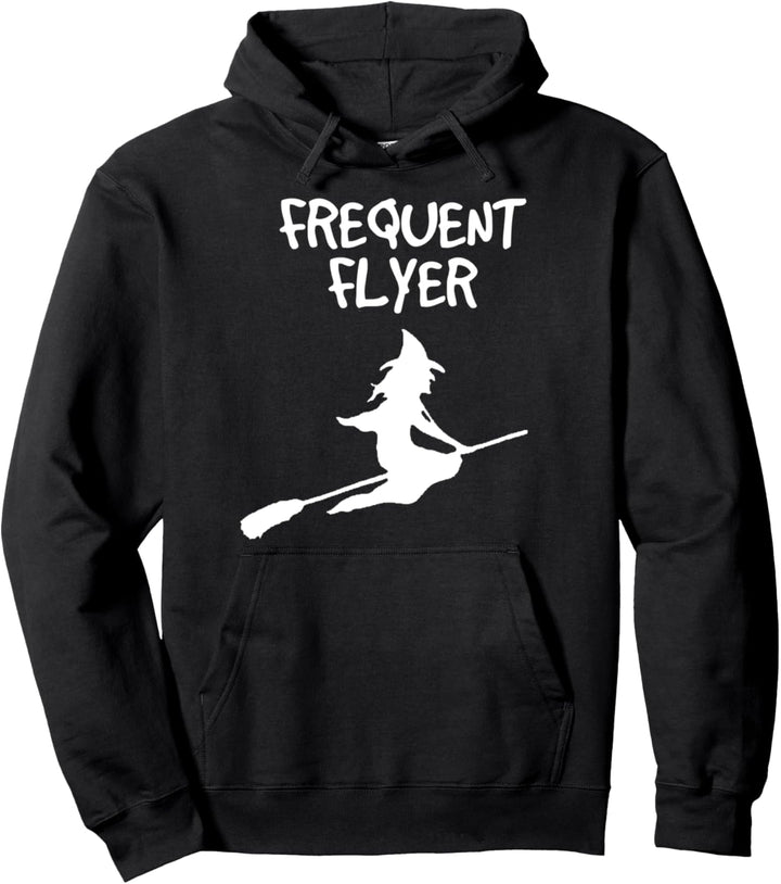 Halloween-Hexen-Vielflieger-Besenstiel Pullover Hoodie
