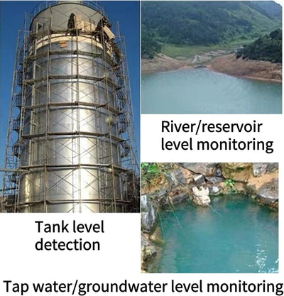 Fafeicy TL-136 Flüssigkeitsstandsmessumformer, IP68 Wasserstandssensor Detektor, 24VDC 4-20 mA Signa