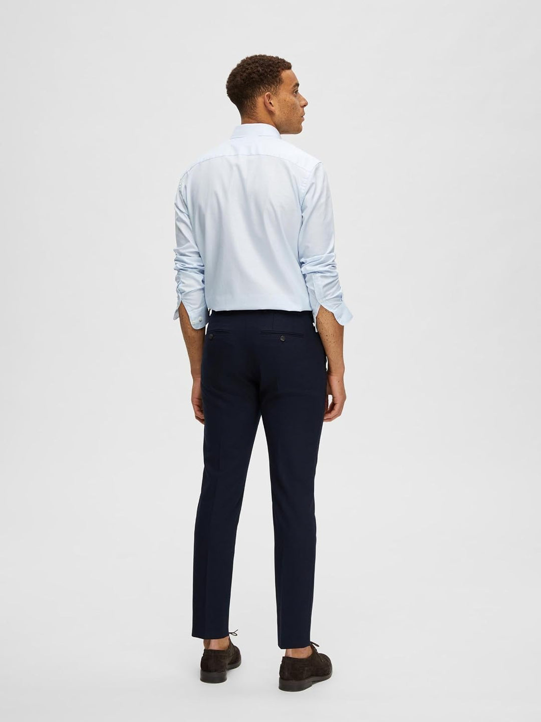 Selected Homme Male Hose Gewebter Wollgemisch, 40 Navy Blazer