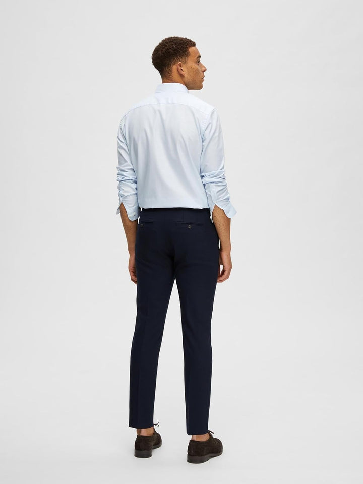 Selected Homme Male Hose Gewebter Wollgemisch, 40 Navy Blazer