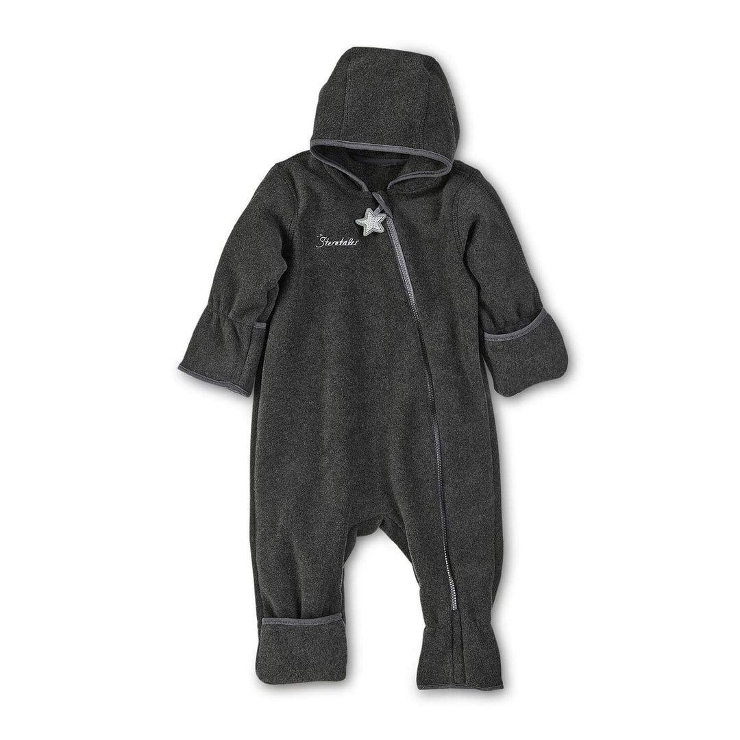 Sterntaler Unisex Kinder Overall Baby Fleece Overall 74 Anthrazit Meliert, 74 Anthrazit Meliert
